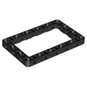 Technic Hefbalk dik 7x11 open midden Black